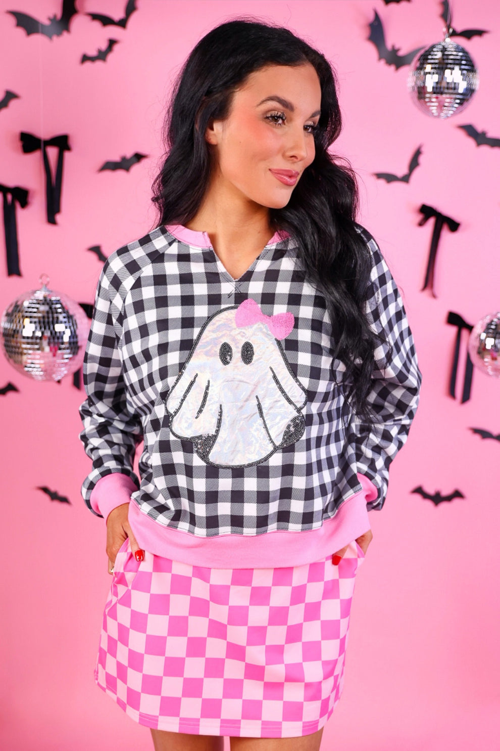 PREORDER – Bubblegum Checkered Skort