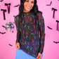PREORDER – Keigan Mesh Top – Multi Skeletons