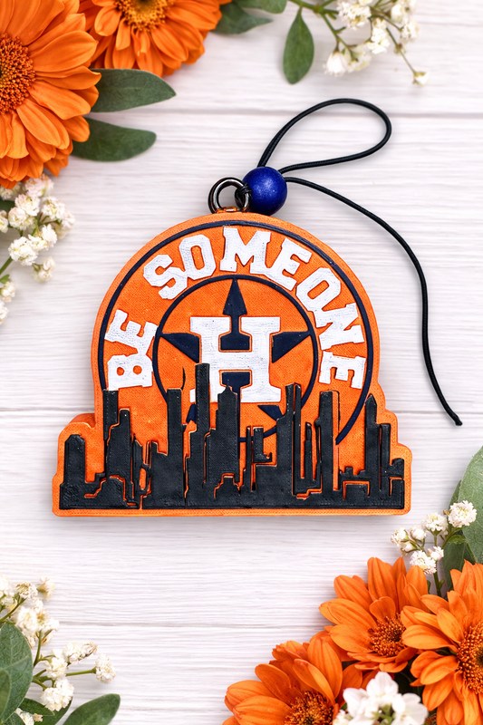 Houston Astros “Be Someone” Skyline Car Freshie - Leather