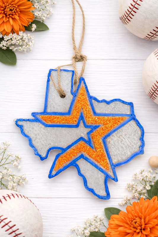 Texas Star Car Freshie – Astros Inspired - Bum Bum