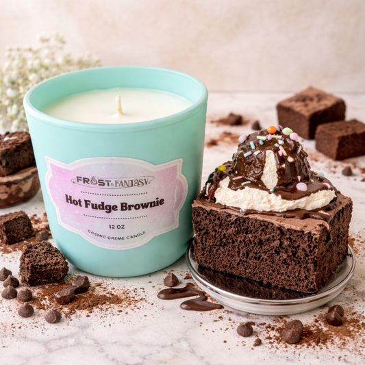Hot Fudge Brownie Candle -
12 oz Cosmic Crème Candle