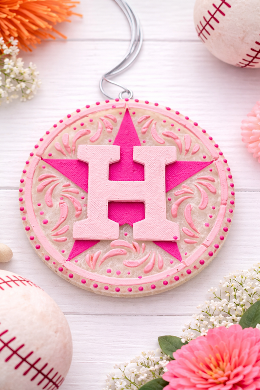 Pink Astros Car Freshie – Boutique Style | Butt Naked Scent