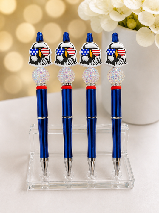 🇺🇸✨ Patriotic Eagle Beaded Pens ✨🇺🇸