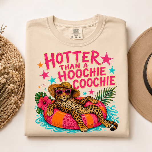 Hotter Than a Hoochie Coochie Tee – Beige
