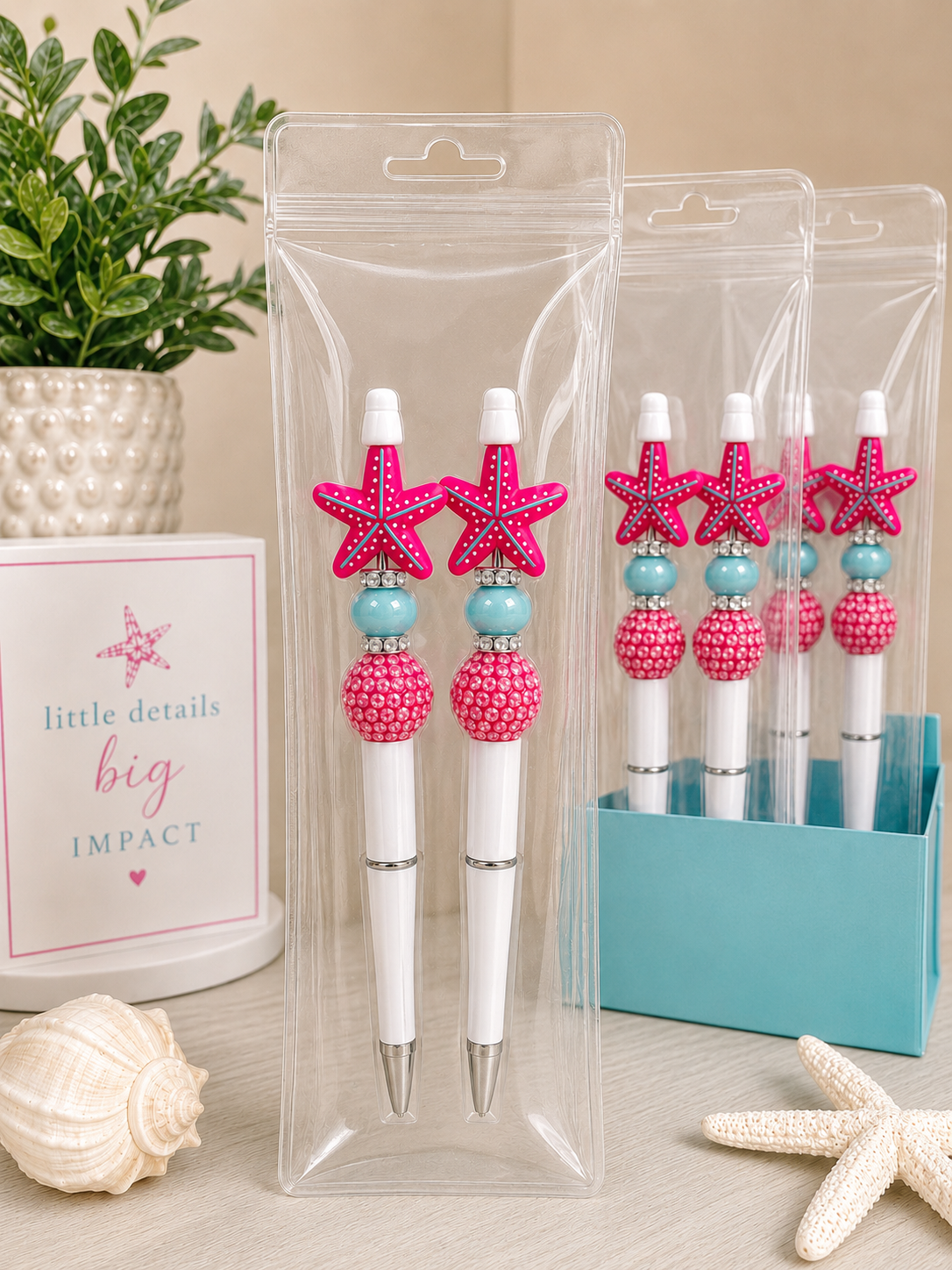 Beachy Chic Pen Set – Set of 2