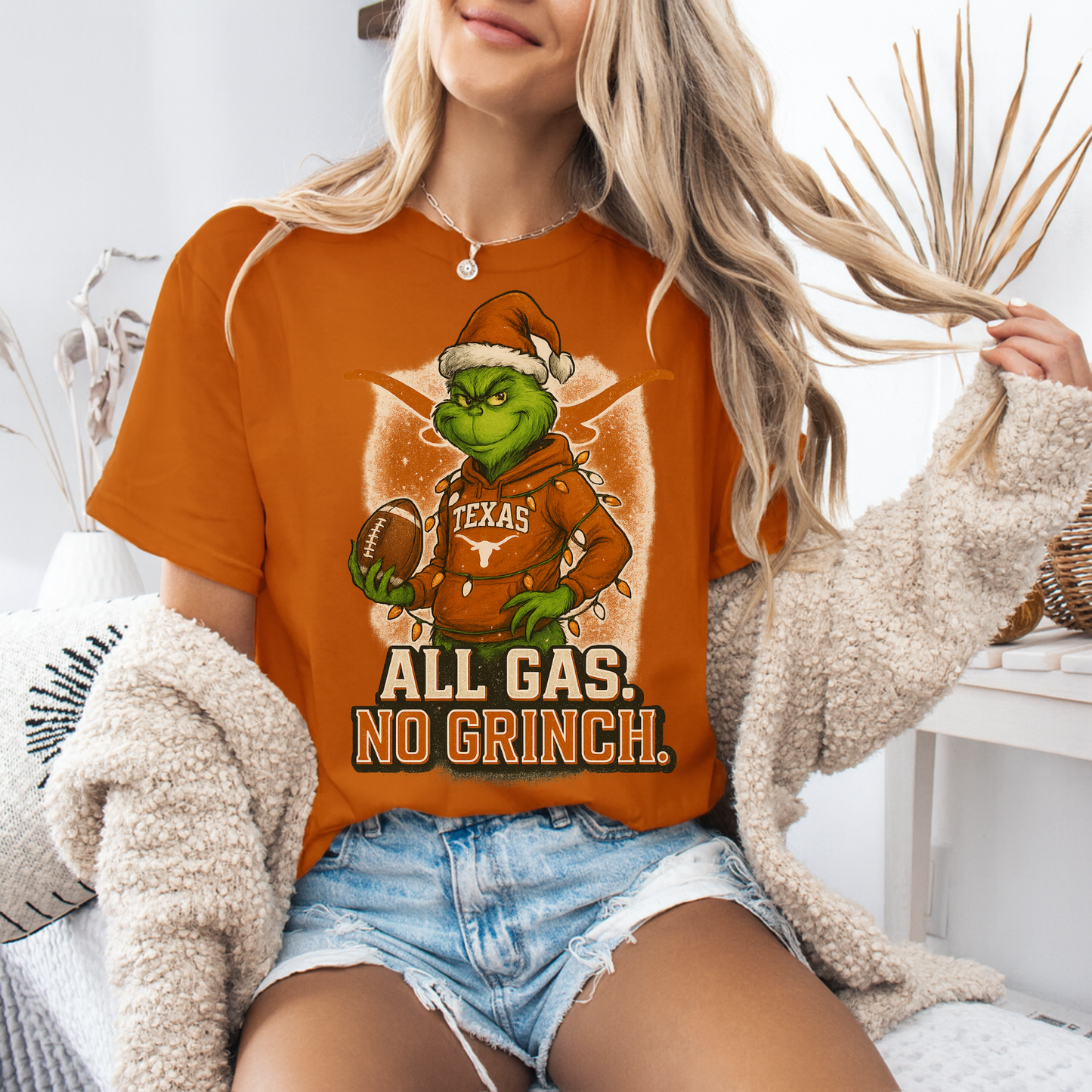 Texas Longhorns “All Gas. No Grinch.” Christmas Tee