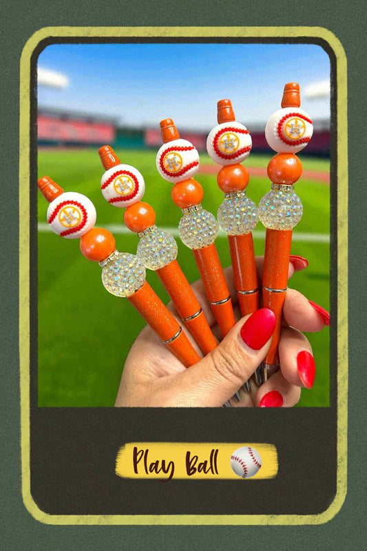 Baseball pens, Sparkle pens
Sports stationery, Baseball fan gifts, Glitter baseball pens, Game day accessories, Cute baseball pens