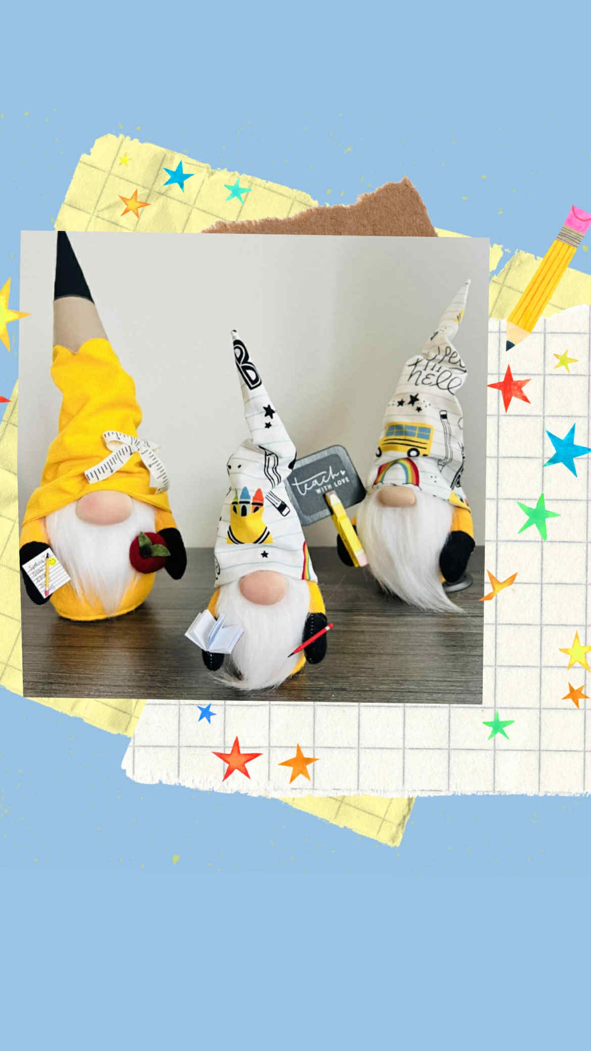 Back To School Vibes, Gnome Goals, Teacher Desk Decor, Classroom Cuteness