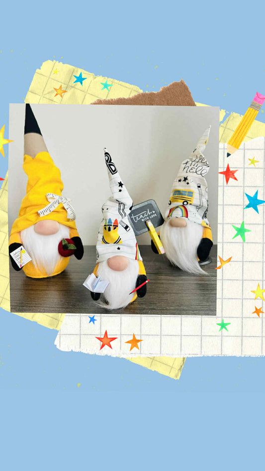 Back To School Vibes, Gnome Goals, Teacher Desk Decor, Classroom Cuteness