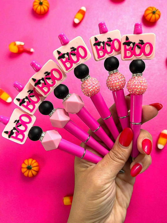 Halloween pens, Boo pens, Spooky stationery, Cute Halloween gifts, Witch pens, Pink Halloween pens, Trick or treat favors, Halloween teacher gifts
Halloween office supplies, Fun Halloween pens, Halloween party favors, Witchy stationery
Cute spooky gifts