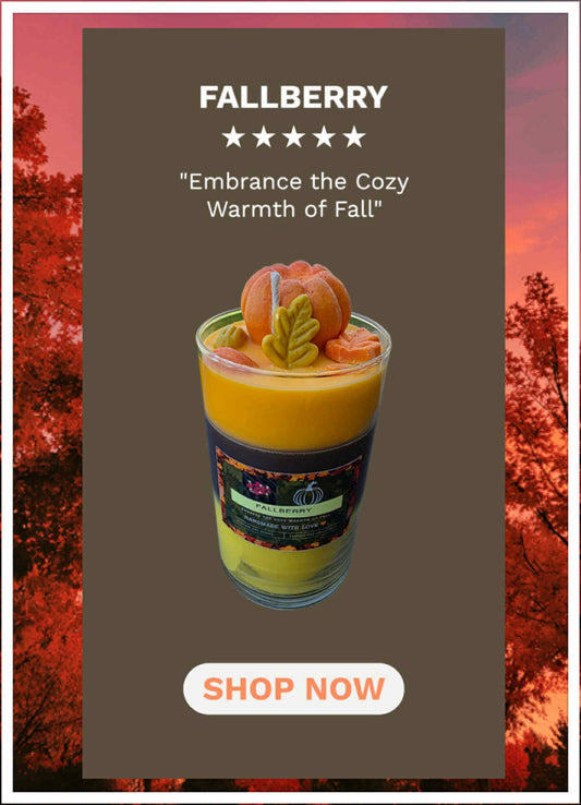 fallberry candle, fall candle, autumn decor, pumpkin spice candle, handmade candle, cozy home fragrance, fall home decor, soy wax candle, seasonal candle, gift for her, fall gifts