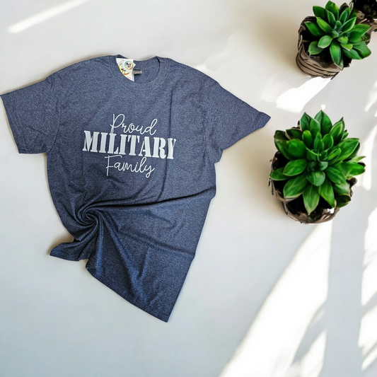 Proud Military Family Tee, Custom Family Tshirts, Military Gift