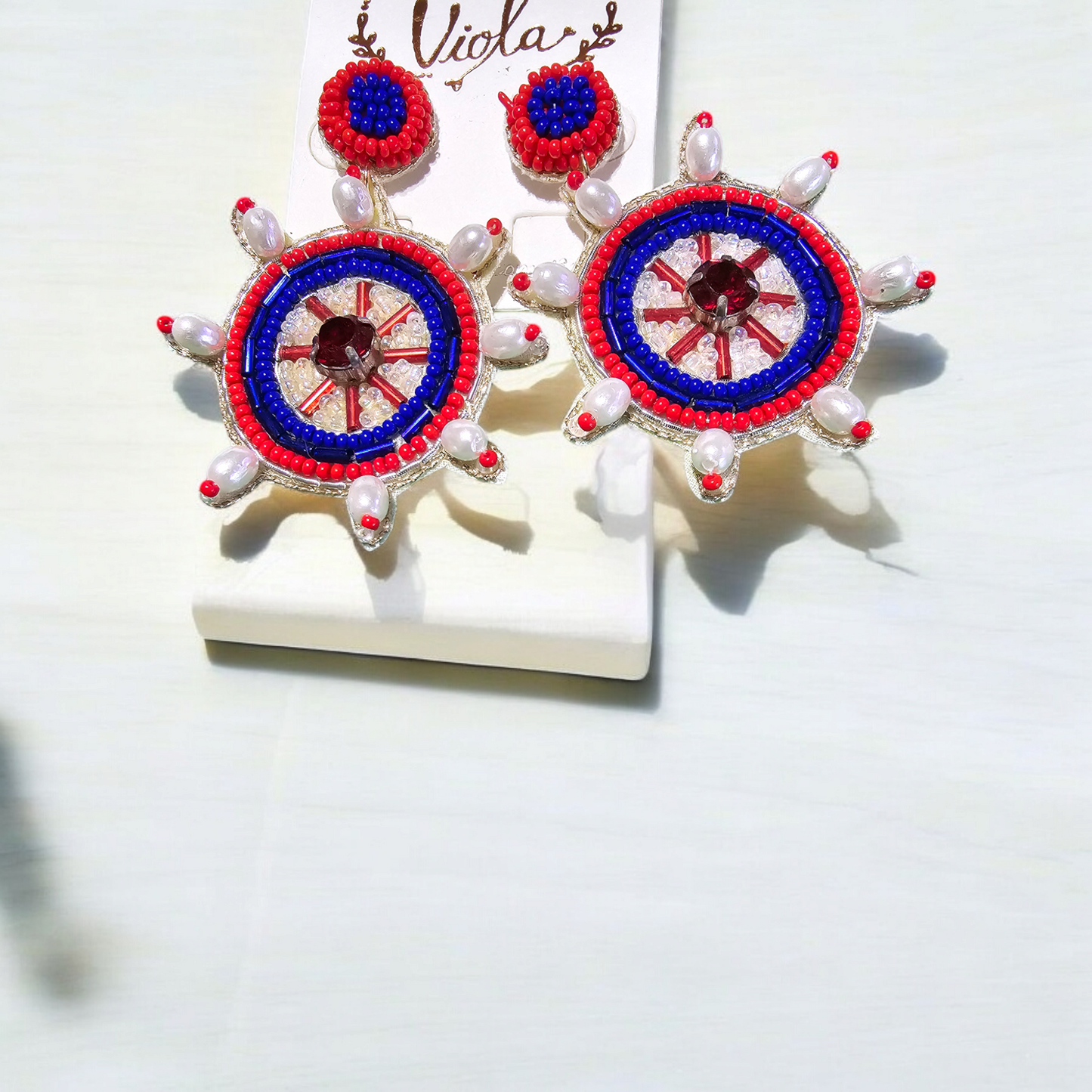 Nautical Earrings, Fourth of July, Celebration Earrings