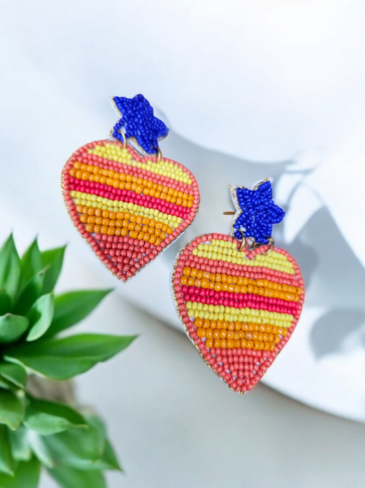 Astros Love Earrings,  Houston Astros Earrings,  Houston Astros Accessories,  Houston Baseball Earrings