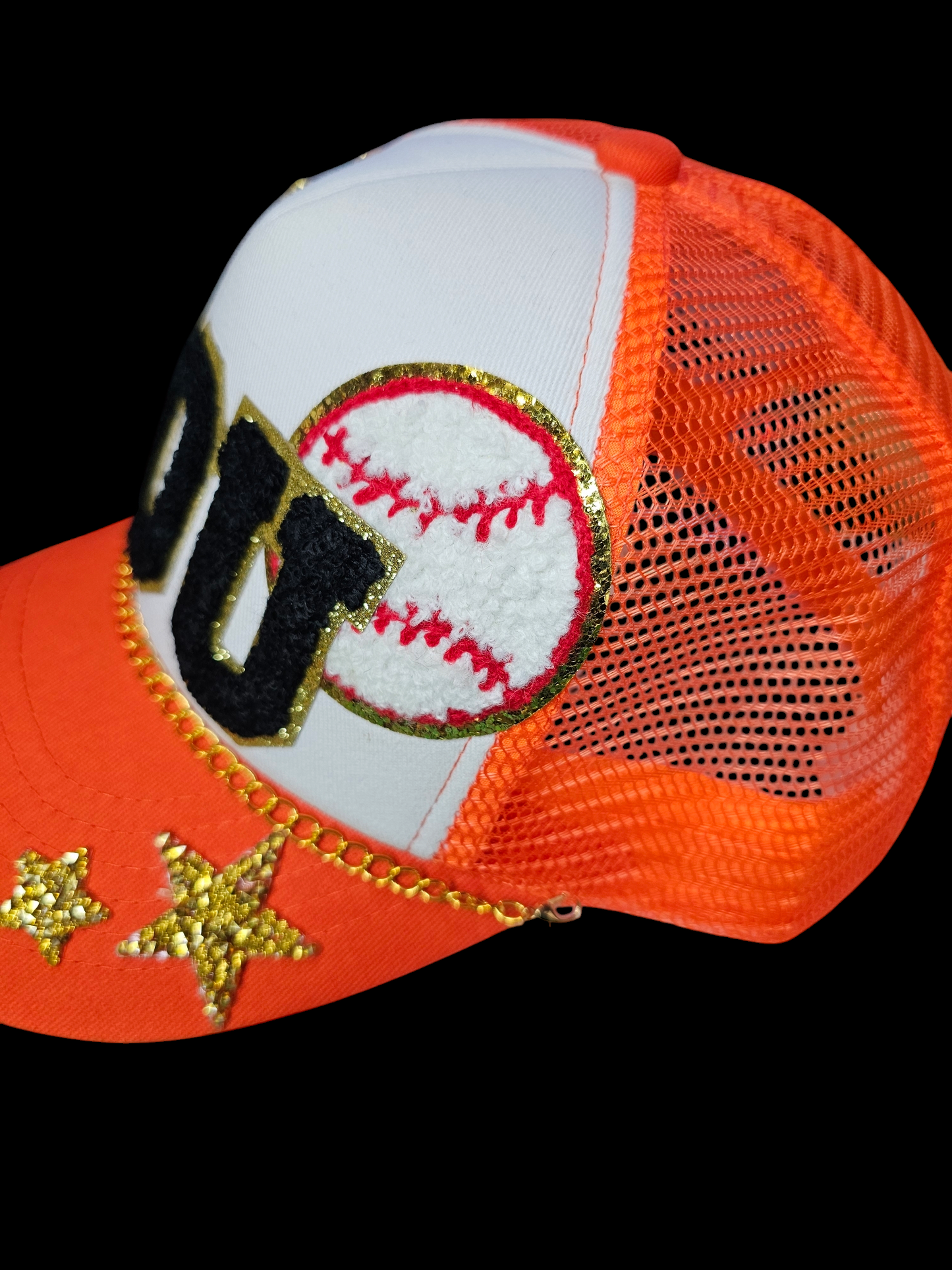 Houston Baseball Trucker Hat, Everything Baseball with Custom Chain