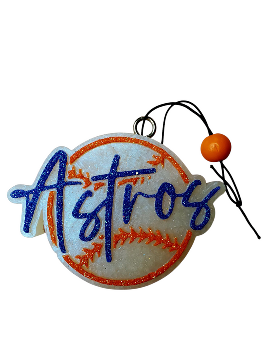 Astros Inspired Car Freshie, Sports Freshie, Baseball Car Freshie, Gift for Her, Best Friend Gift