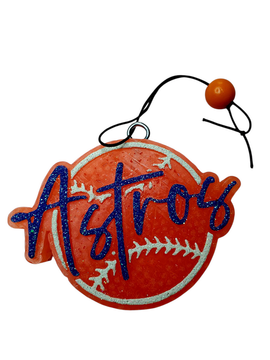 Astros Inspired Car Freshie, Sports Freshie, Baseball Car Freshie, Gift for Her, Best Friend Gift