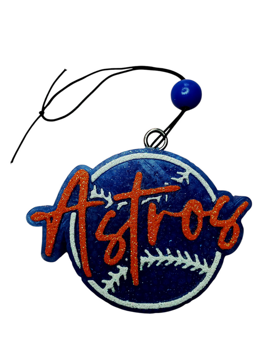 Astros Inspired Car Freshie, Sports Freshie, Baseball Car Freshie, Gift for Her, Best Friend Gift