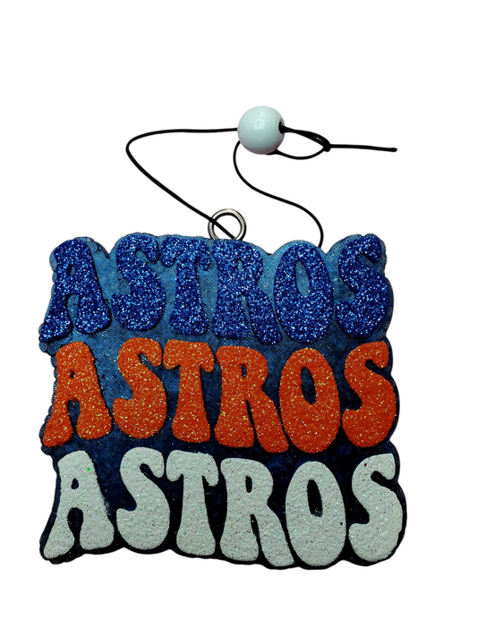 Astros Inspired Car Freshie, Sports Freshie, Baseball Car Freshie, Gift for Her, Best Friend Gift