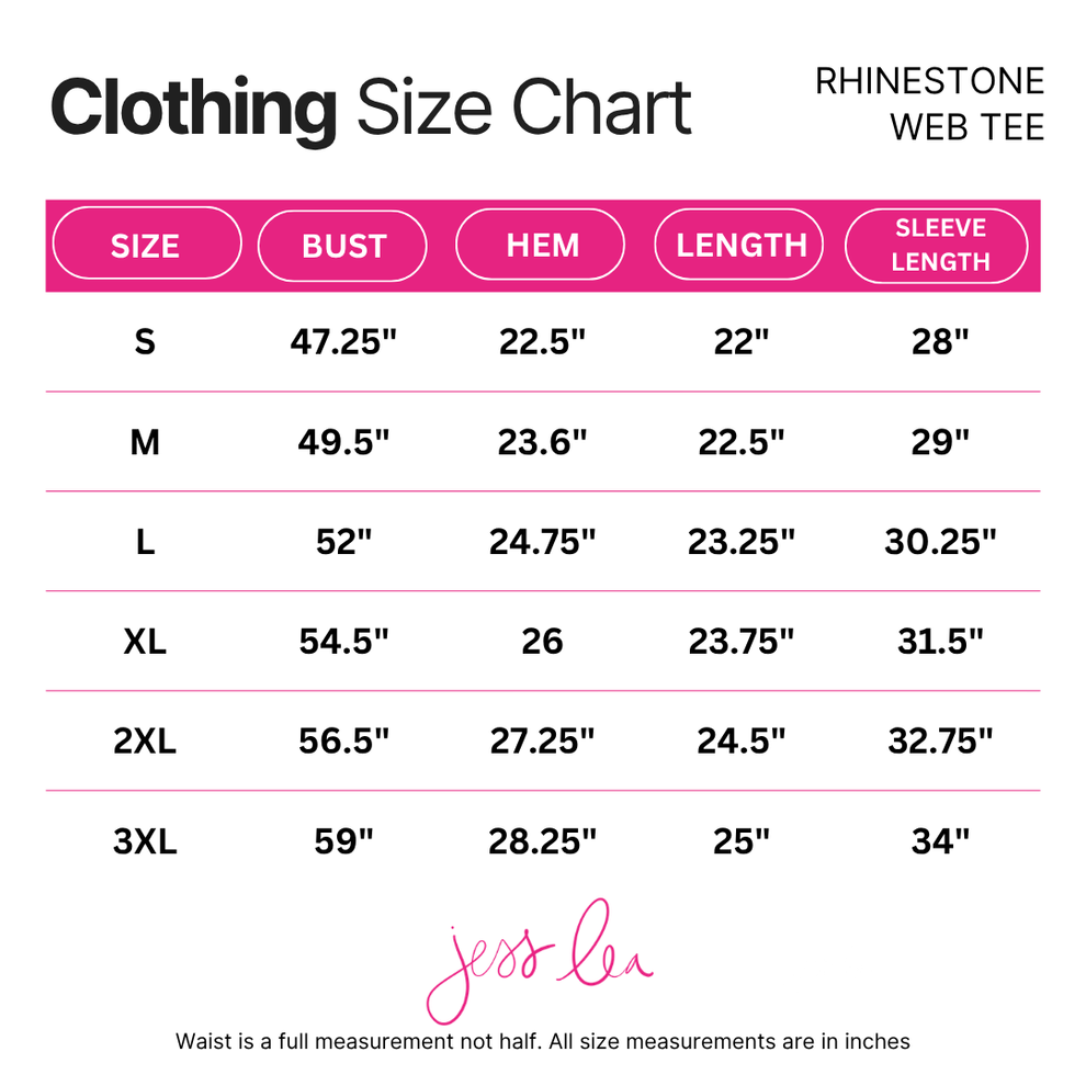PREORDER- Rhinestone Web Tee