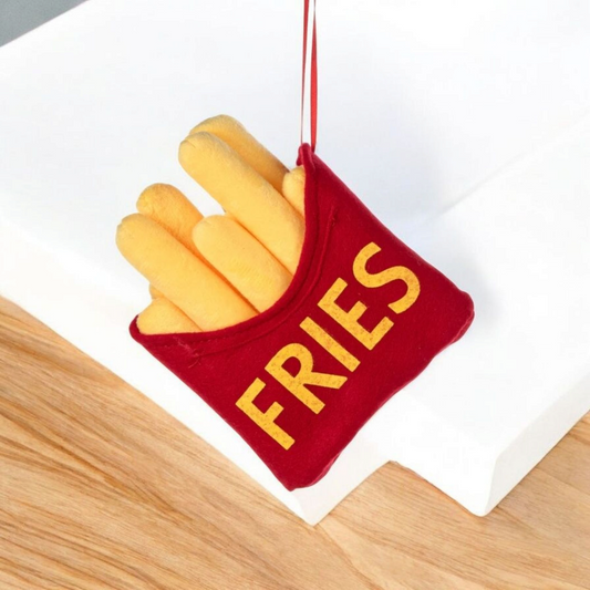6" Plush Fries Wreath Accent