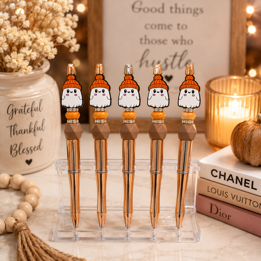 👻🧡 Cozy Ghost Beaded Pen Set 🧡👻