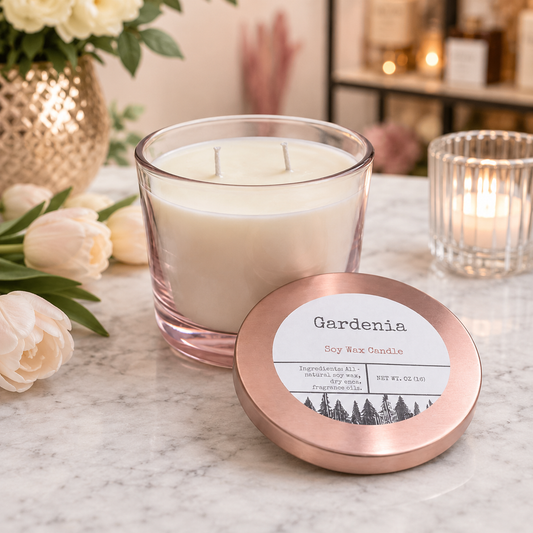 Gardenia Soy Wax Candle – 16 oz