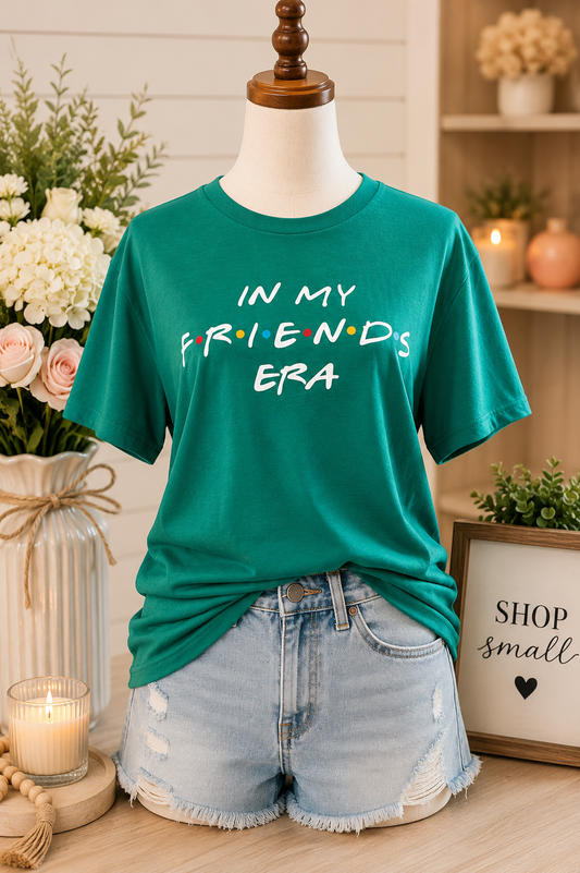 Friends Inspired Graphic Tee – Color Dot Design | Casual Everyday Shirt
