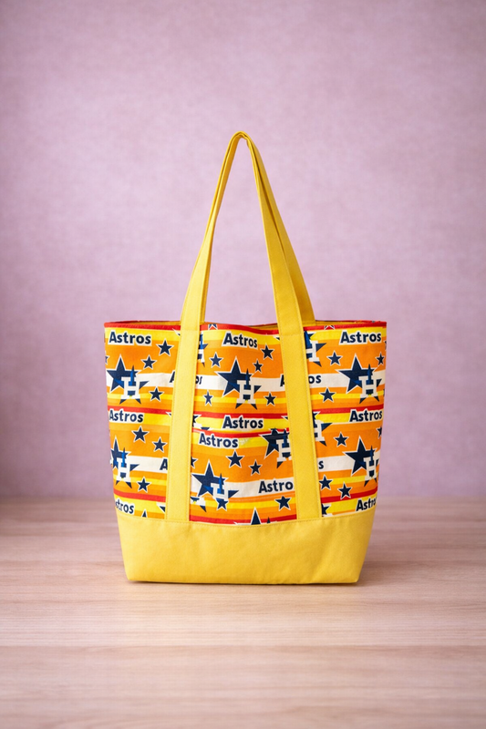 🧡💙 Astros-Inspired Game Day Tote Bag