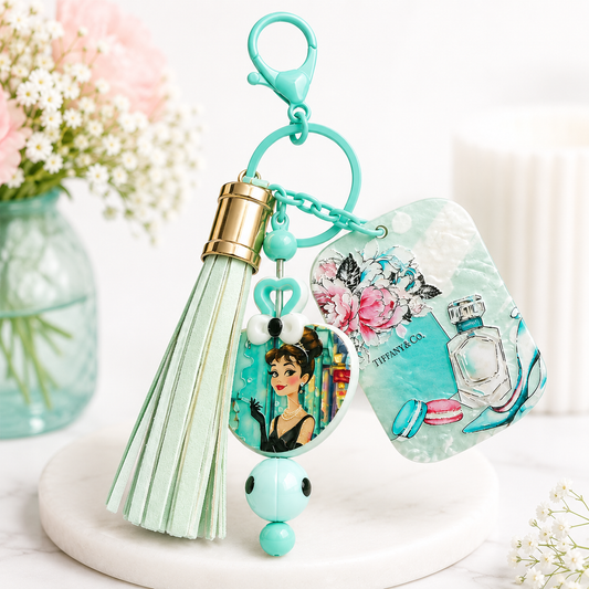 Tiffany-Inspired Tassel Keychain