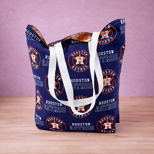 💙🧡 Houston Astros Inspired Navy Tote Bag