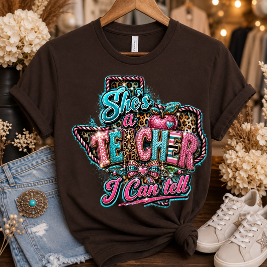 She's a Teacher I Can Tell Graphic Tee