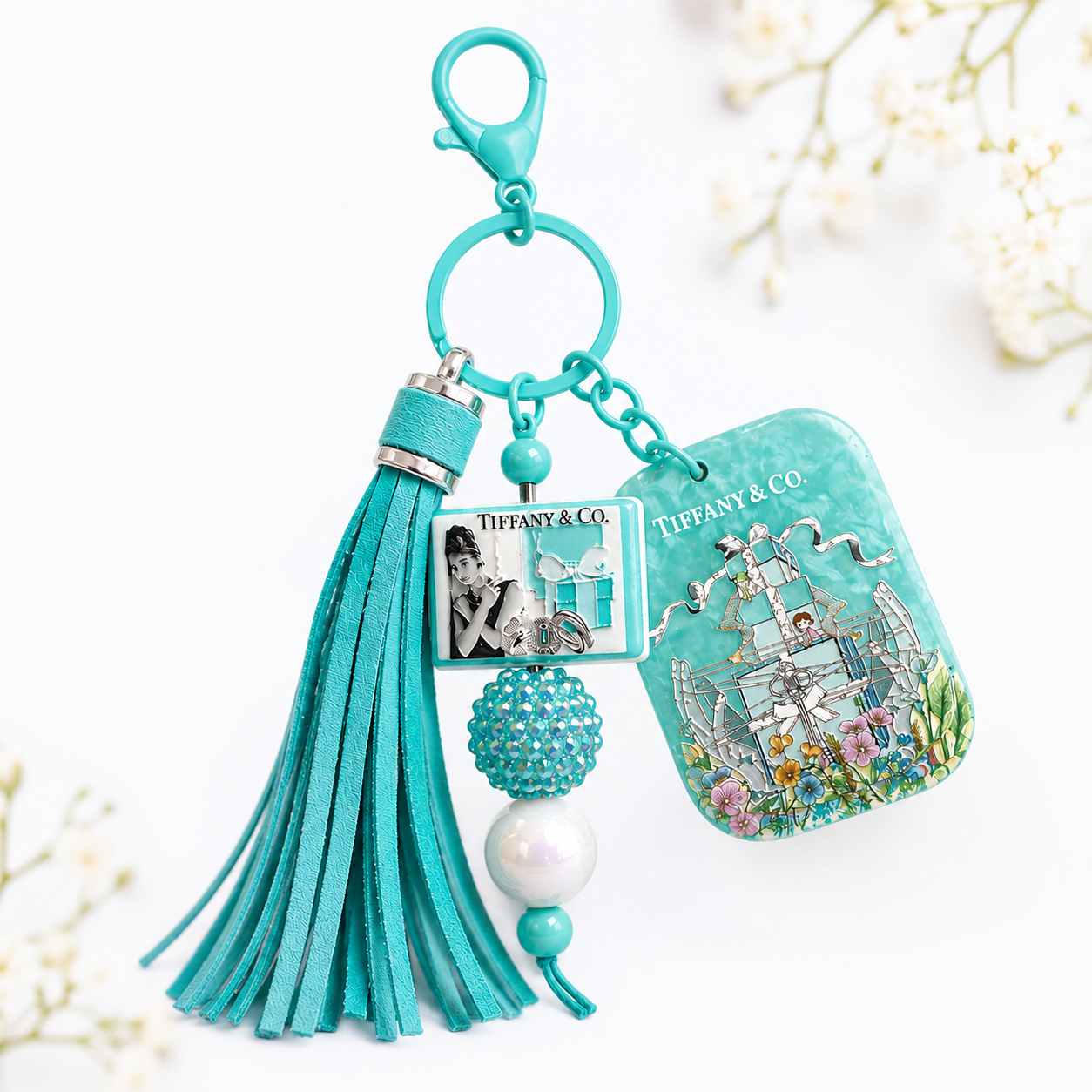 Tiffany-Inspired Tassel Keychain