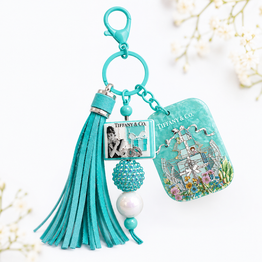 Tiffany-Inspired Tassel Keychain