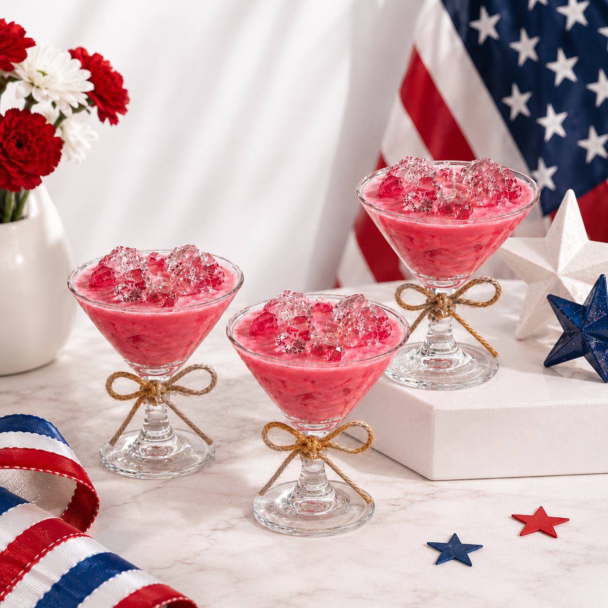 Mini Martini Candle – Patriotic Edition