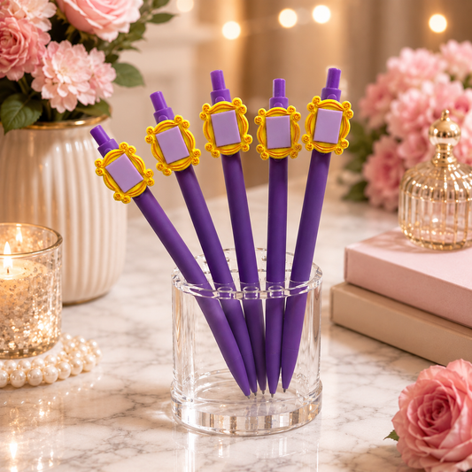 💜✨ Whimsical Frame Beaded Pen Set ✨💜