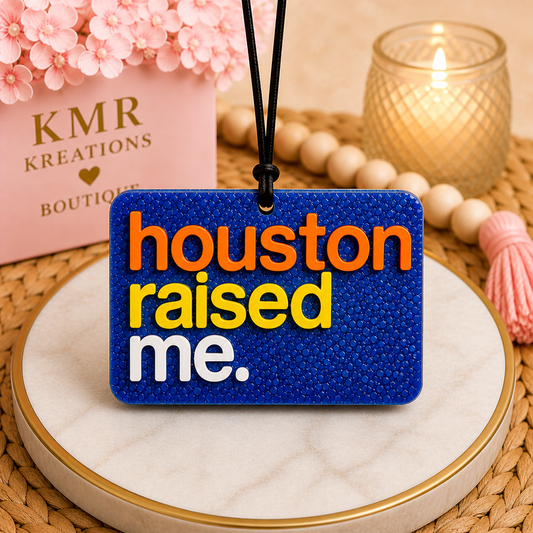 🤘✨ Houston Raised Me Car Freshie – Black Ice ✨🤘