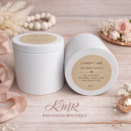 Candy Cane Soy Wax Candle – 16oz