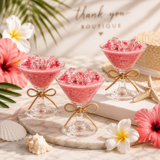 Mini Martini Candle – Strawberry Leather Soy Candle