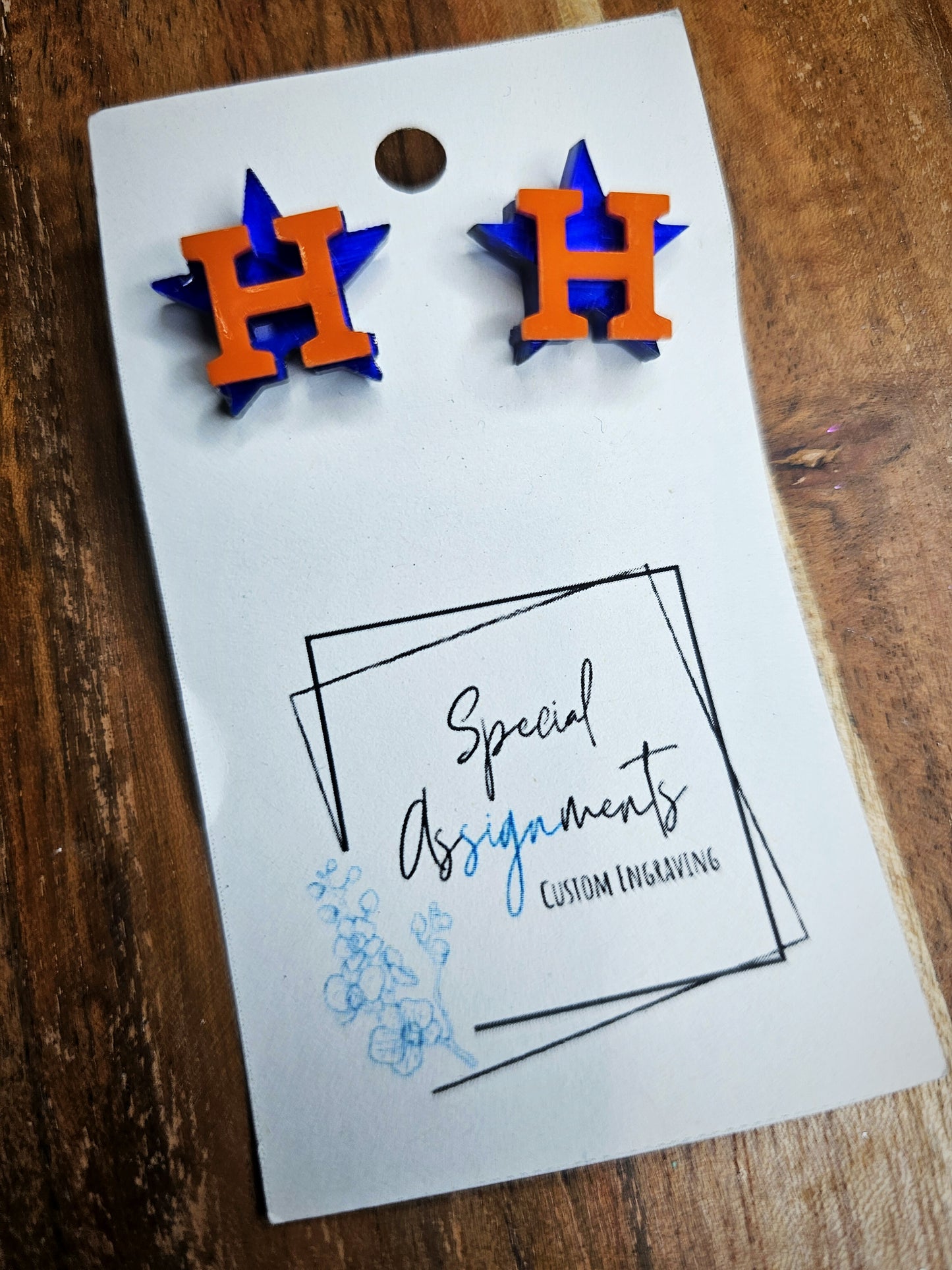 Game Day Acrylic Earrings, Team Spirit