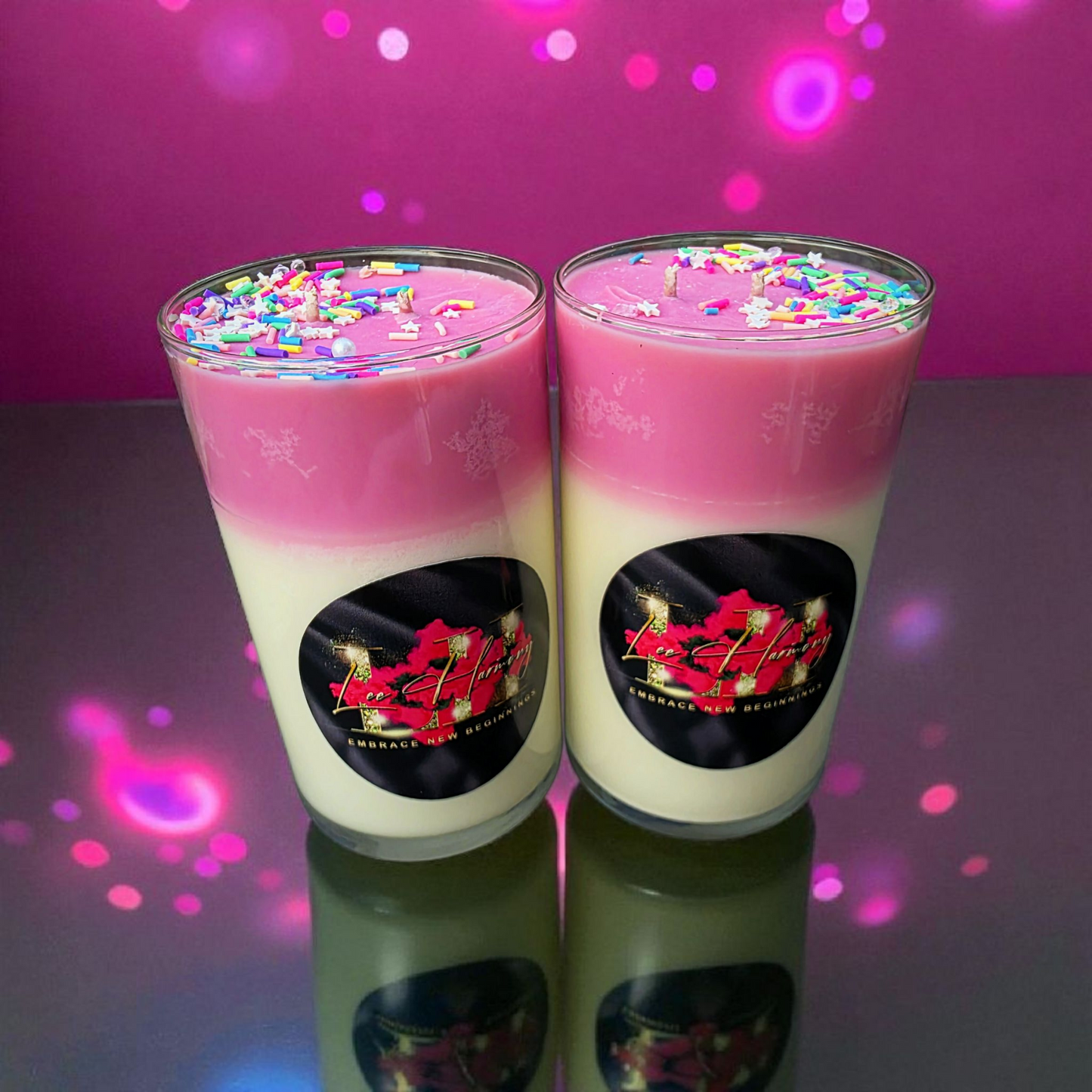 Birthday candle, celebration candle, sweet candle, sprinkle candle, gift candle, party décor, festive candle, soy wax candle