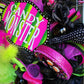 Candy Monster Wreath, Halloween Decor, Whimsical Wreath, Sweet And Spooky, Front Door Goals