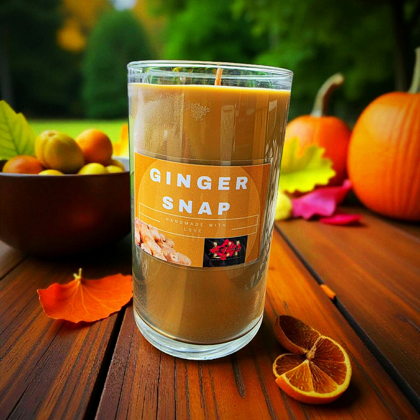 Ginger Snap Candle, Fall Candle, Autumn Scent, Spiced Candle, Bakery Candle, Cozy Home Decor, Handmade Candle, Warm Spice, Holiday Candle, Pumpkin Season, Fall Gifts, Ginger Scent, Seasonal Candle, Small Batch Candle, Long Burn Time, Home Fragrance