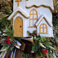 Elegant Chapel Christmas Wreath – Handmade Winter Church Door Décor