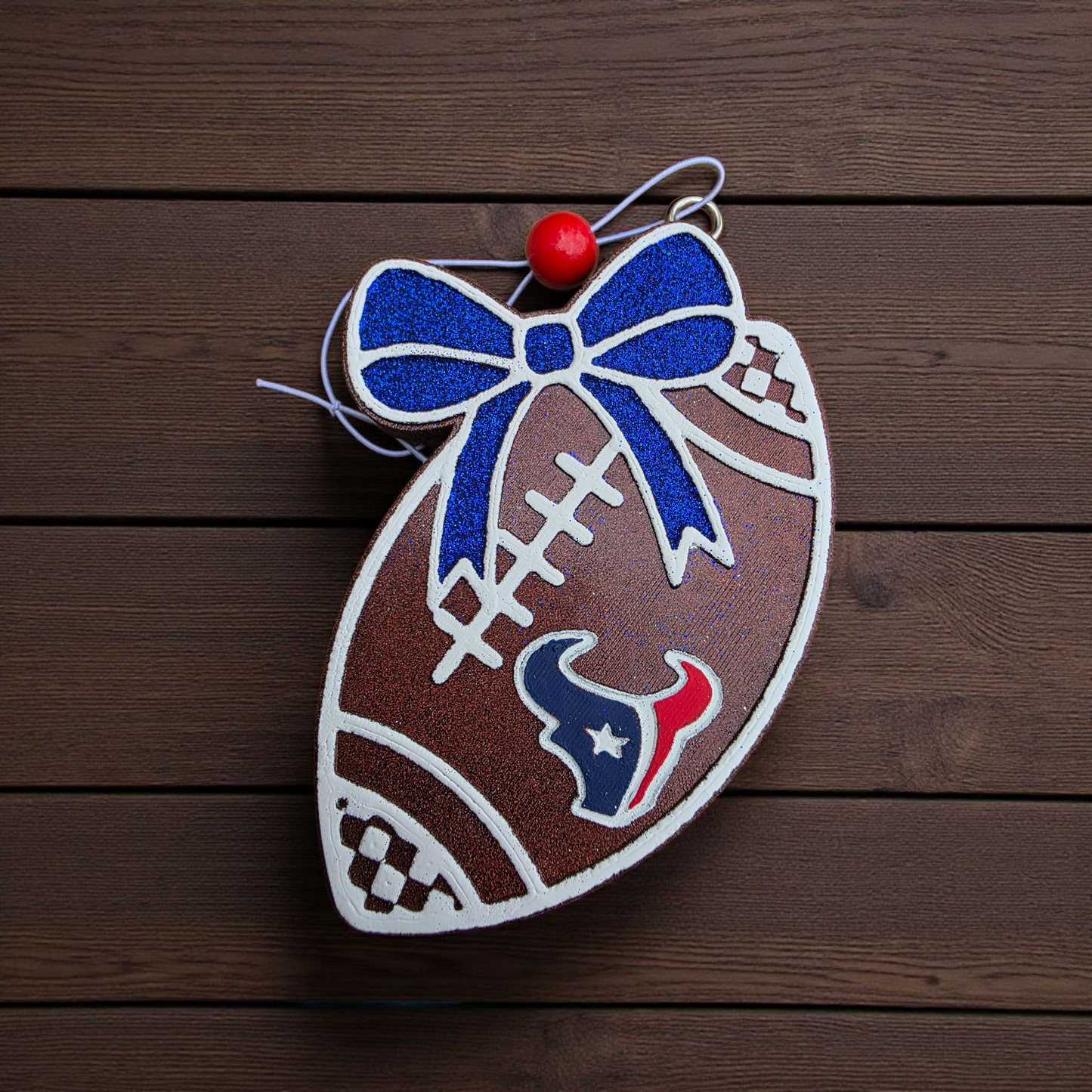 football freshie, game day car freshener, champagne toast scent, sports car accessory, glitter bow decor, handmade car freshie, long lasting fragrance, sporty car charm, game day essential, small business handmade