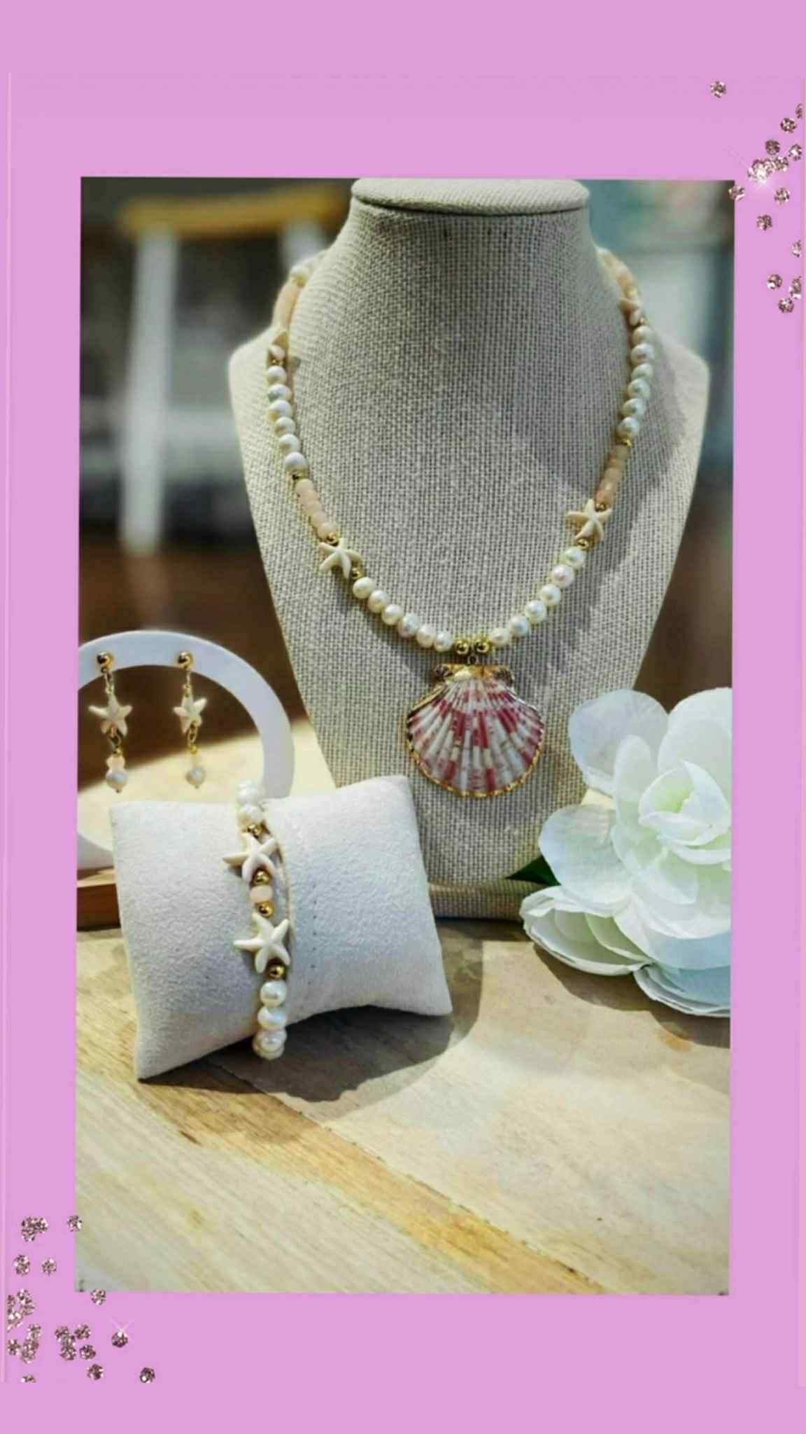 Pink Jade Jewelry, Summer Style Goals, Pearl Perfection, Seashell Vibes Only