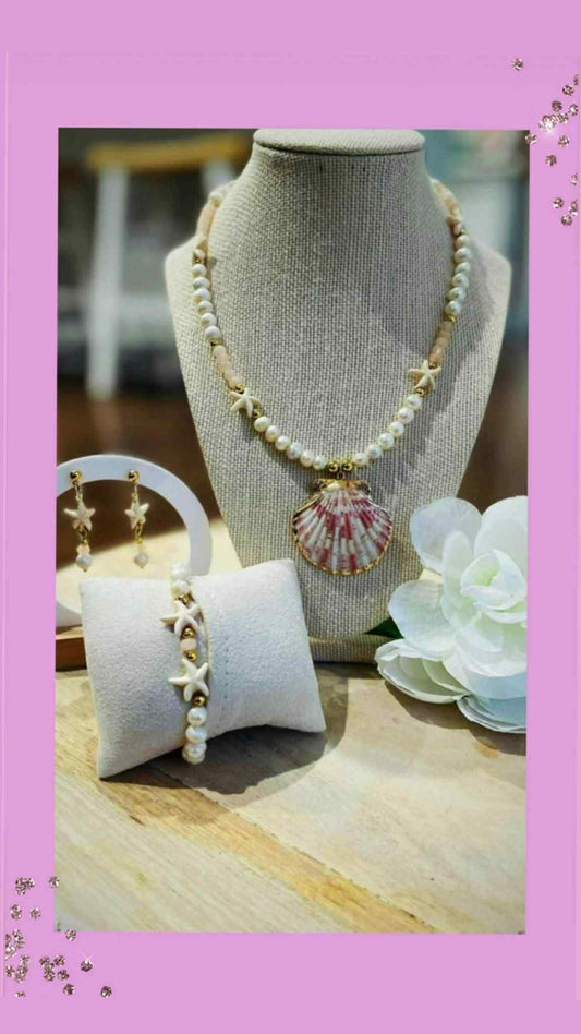 Pink Jade Jewelry, Summer Style Goals, Pearl Perfection, Seashell Vibes Only
