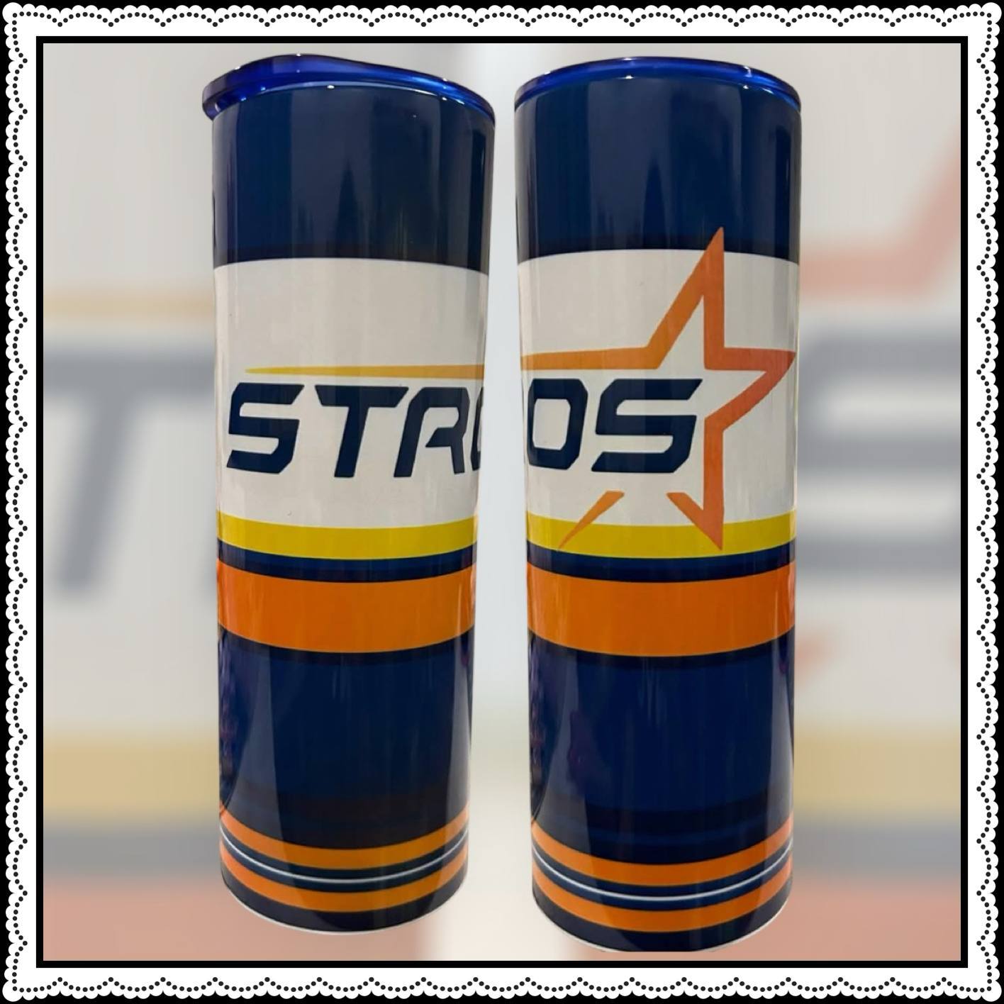 Astros Inspired Tumbler