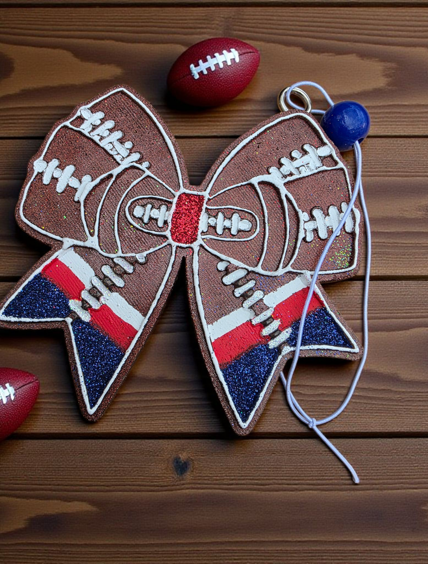 football freshie, game day car freshener, pipeliner scent, sports bow accessory, handmade car freshie, football car decor, masculine scent freshie, team spirit accessory, game day gift, sports mom essentials